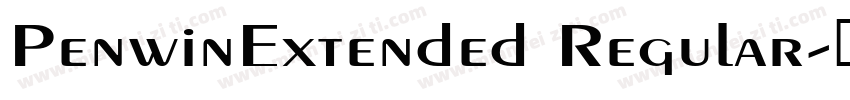 PenwinExtended Regular字体转换